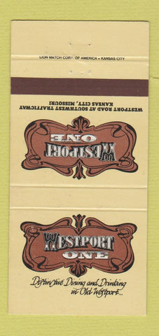 Matchbook Cover - Westport One Restaurant Kansas City MO WEAR 30 Strike
