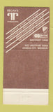 Matchbook Cover - Westport One Restaurant Kansas City MO WEAR 30 Strike