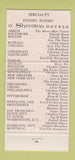 Matchbook Cover - Sheraton Cadillac Hotel Detroit MI 30 Strike