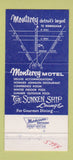Matchbook Cover - Monterey Motel Detroit MI 30 Strike