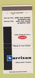 Matchbook Cover - Harrison Piping Supply crane Midland MI Detroit 30 Strike