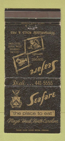 Matchbook Cover - Seafare Restaurant Nags Head NC 30 Strike