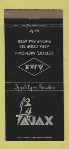 Matchbook Cover - Ajax Detroit MI tool die 30 Strike