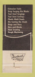 Matchbook Cover - Ajax Detroit MI tool die 30 Strike