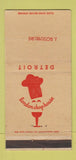 Matchbook Cover - London Chop House Detroit MI IMPRINT WEAR 30 Strike