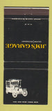 Matchbook Cover - Jim's Garage Restaurant Detroit MI WEAR 30 Strike
