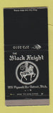 Matchbook Cover - The Black Knight Detroit MI WEAR 30 Strike