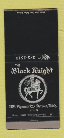 Matchbook Cover - The Black Knight Detroit MI WEAR 30 Strike