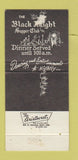 Matchbook Cover - The Black Knight Detroit MI WEAR 30 Strike