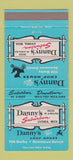 Matchbook Cover - Danny's Suburban Chop House Detroit Livonia MI 30 Strike