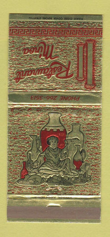 Matchbook Cover - Restaurant Minoa Salt Lake City UT 30 Strike