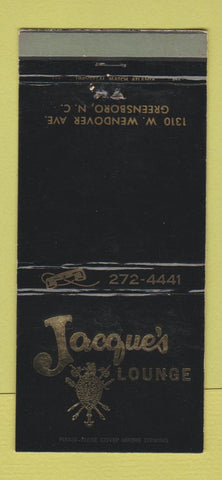 Matchbook Cover - Jacque's Lounge Greensboro NC WEAR 30 Strike