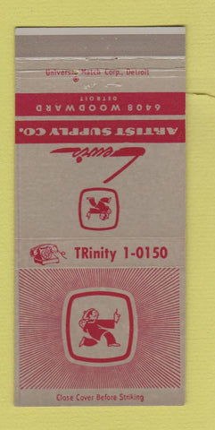 Matchbook Cover - Lewis Artist Supply Detroit MI 30 Strike