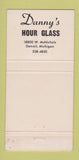 Matchbook Cover - Danny's Hour Glass Detroit MI 30 Strike
