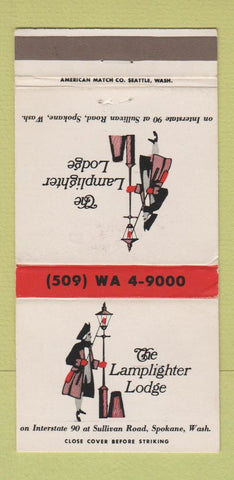 Matchbook Cover - Lamplighter Lodge Spokane WA WEAR 30 Strike