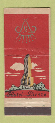 Matchbook Cover - Hotel Pierre New York City 30 Stick