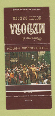 Matchbook Cover - Rough Riders Hotel Medora ND WEAR 30 Strike