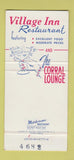 Matchbook Cover - Village Inn Restaurant Dickinson ND 30 Strike