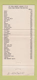 Matchbook Cover - Royal Restaurant Boise ID WEAR #1 30 Strike