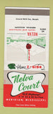 Matchbook Cover - Nelva Court Motel Meridian MS 30 Strike