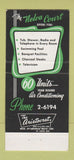 Matchbook Cover - Nelva Court Motel Meridian MS 30 Strike
