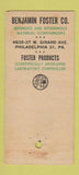 Matchbook Cover - Benjamin Foster Hausmann Paint Joliet IL 30 Stick