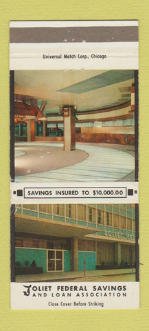 Matchbook Cover - Joliet Federal Savings IL #2 30 Strike