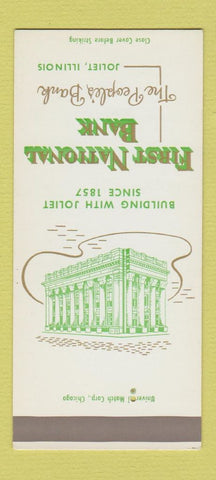 Matchbook Cover - First National Bank Joliet IL SAMPLE 30 Strike