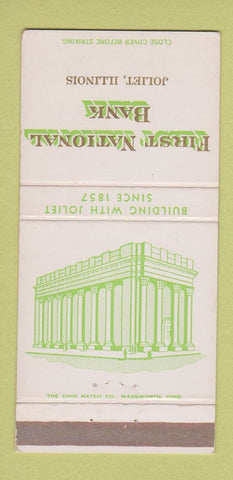 Matchbook Cover - First National Bank Joliet IL 30 Strike
