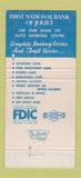 Matchbook Cover - First National Bank Joliet IL 30 Strike