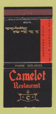 Matchbook Cover - Camelot Restaurant Spokane WA 30 Strike