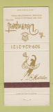 Matchbook Cover - Davenport Hotel Spokane WA The Matador #1 30 Strike