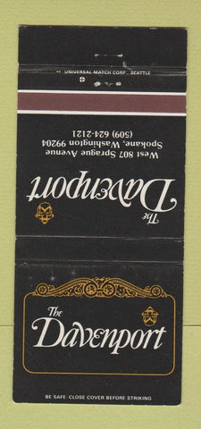 Matchbook Cover - Davenport Hotel Spokane WA #2 30 Strike