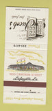 Matchbook Cover - Jacob's Fine Foods Lafayette LA 30 Strike
