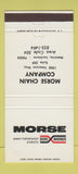 Matchbook Cover - Morse Power Transmission Metairie LA 30 Strike