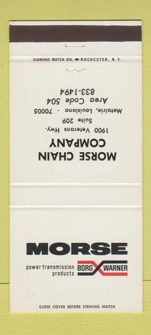 Matchbook Cover - Morse Power Transmission Metairie LA 30 Strike