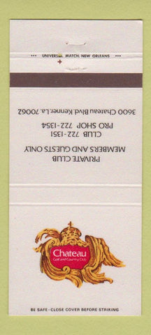 Matchbook Cover - Chateau Golf and Country Club Kenner LA 30 Strike
