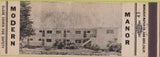 Matchbook Cover - Modern Manor Santa Cruz CA