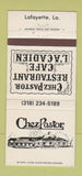 Matchbook Cover - Chez Pastor Restaurant Lafayette LA 30 Strike