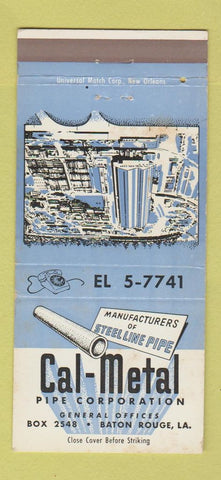 Matchbook Cover - Cal Metal Pipe Corp Baton Rouge LA WEAR 30 Strike