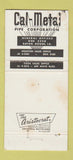 Matchbook Cover - Cal Metal Pipe Corp Baton Rouge LA WEAR 30 Strike
