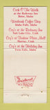 Matchbook Cover - Wood's Restaurants Salt Lake City Murray UT 30 Strike