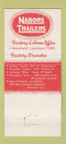 Matchbook Cover - Nabors Trailers Mansfield LA 30 Strike