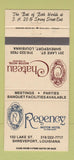 Matchbook Cover - Regency Motor Hotel Shreveport LA 30 Strike