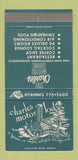 Matchbook Cover - Charles Motor Lodge Hyannis MA 30 Strike