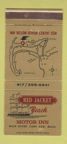 Matchbook Cover - Red Jacket Beach Motor Inn Bass River Cape Cod MA 30 Strike