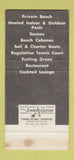 Matchbook Cover - Red Jacket Beach Motor Inn Bass River Cape Cod MA 30 Strike