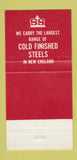 Matchbook Cover - Summit Steel Corp Worcester MA 30 Strike