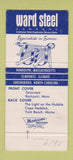 Matchbook Cover - Ward Steel Company Randolph MA Elmhurst IL 30 Strike