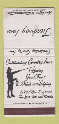 Matchbook Cover - Treadway Inns Williamstown MA WORN 30 Strike